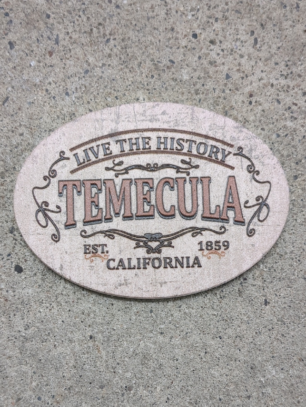 Temecula Decorative Oval Magnet -